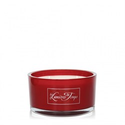 Bougie luxe ronde rouge